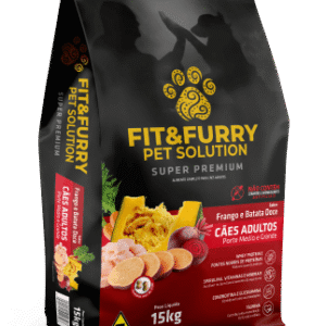 Ração Seca Fit&Furry para Cães Adultos de Raças Médias - 15Kg