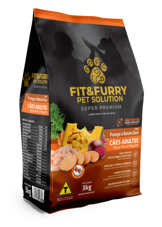 Ração Seca Fit&Furry para Cães Adultos de Raças Mini e Pequenas – 3Kg