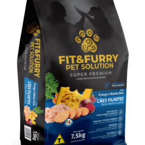 Ração Seca Fit&Furry para Cães Filhotes de Raças Médias e Grandes - 7,5Kg