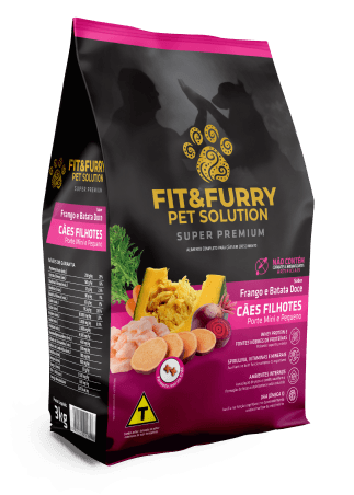 Ração Seca Fit&Furry para Cães Filhotes de Raças Mini e Pequenas – 3Kg
