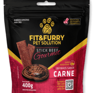 Bifinho Fit&Furry Stick Beef Gourmet 400gr - Sabor Carne
