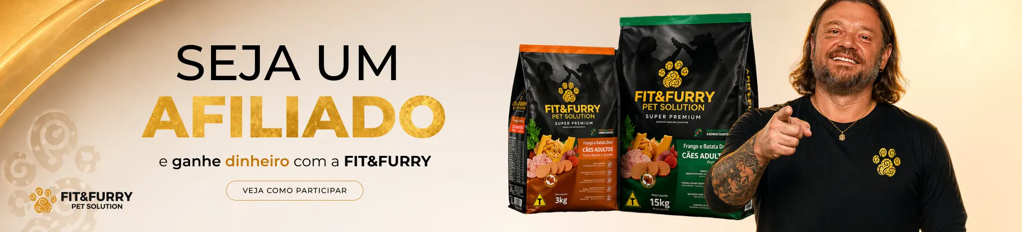 Seja um parceiro Fit&Furry